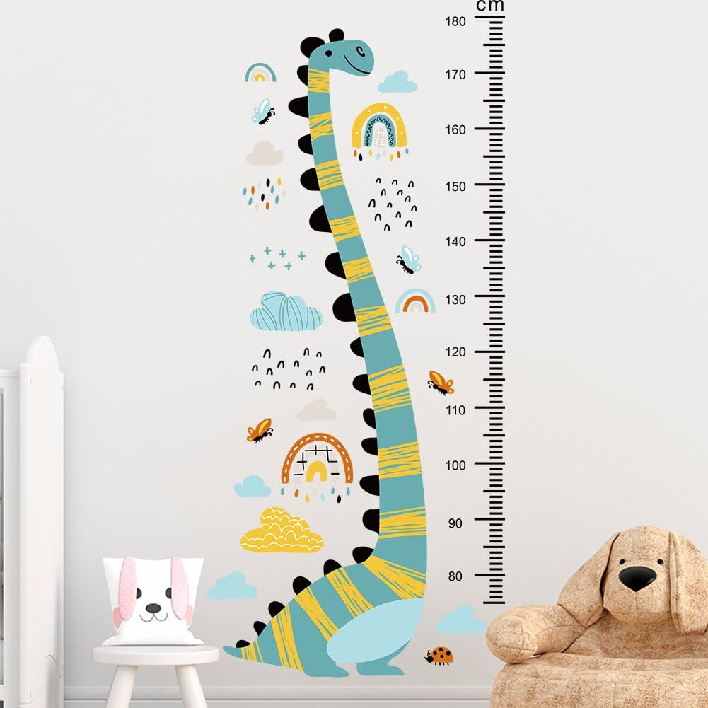 Stickers Chambre Bébé <br>Dinosaure Mesure Taille Stickers Mania