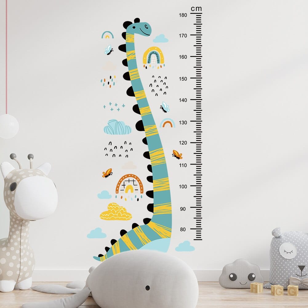 Stickers Chambre Bébé <br>Dinosaure Mesure Taille Stickers Mania