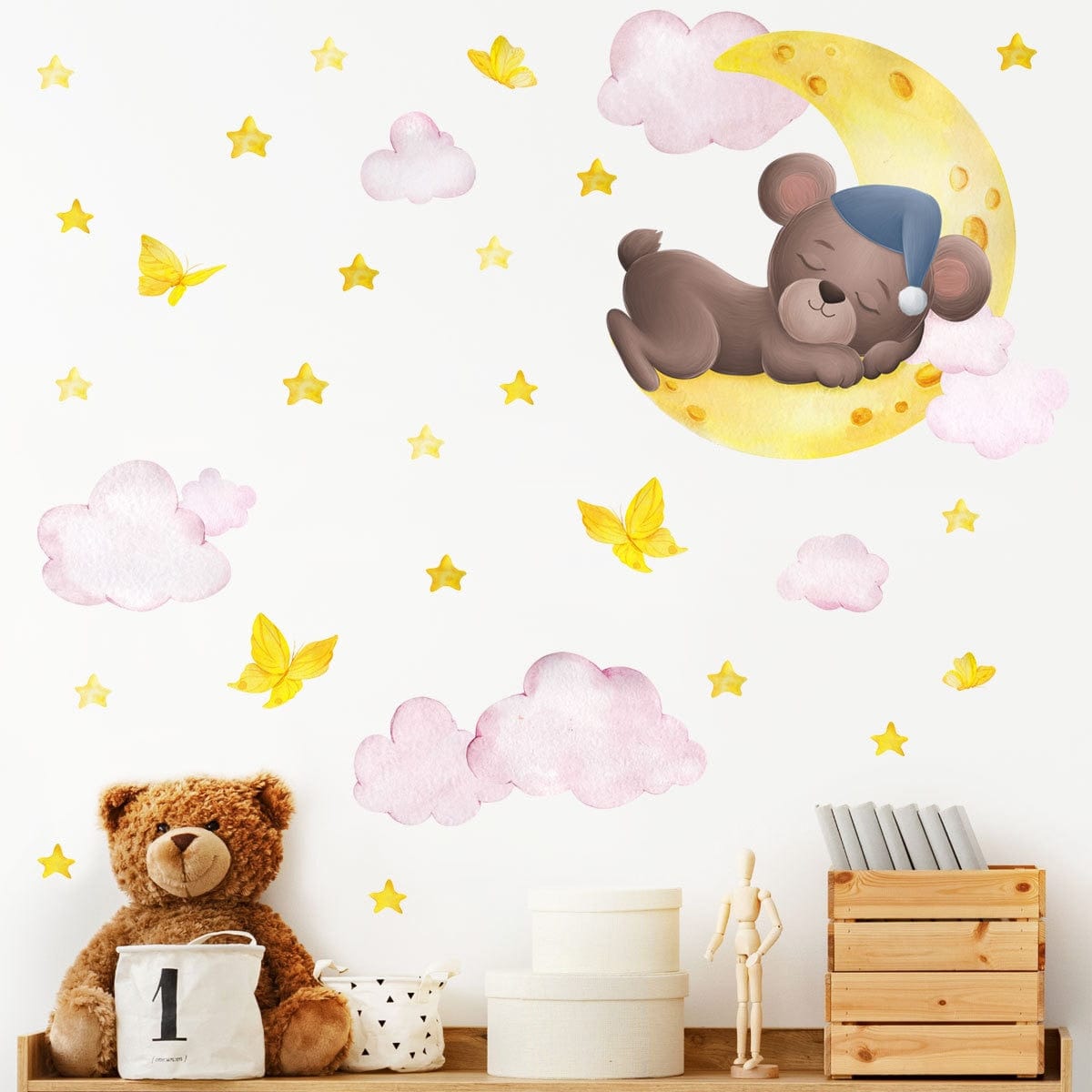Stickers Chambre Bébé <br> Nounours Mignon Stickers Mania