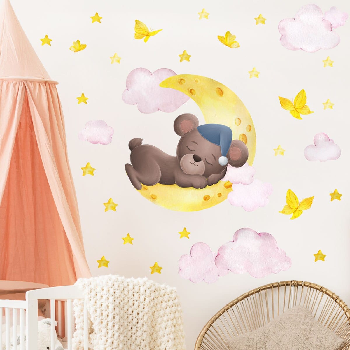 Stickers Chambre Bébé <br> Nounours Mignon Stickers Mania