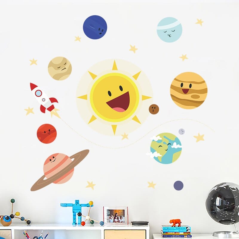 Stickers Chambre Bébé <br>Système Solaire Stickers Mania
