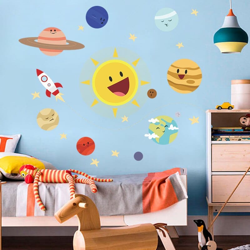 Stickers Chambre Bébé <br>Système Solaire Stickers Mania