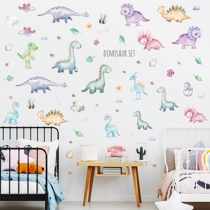 Stickers Chambre Bébé Dinosaure Cartoon Stickers Mania