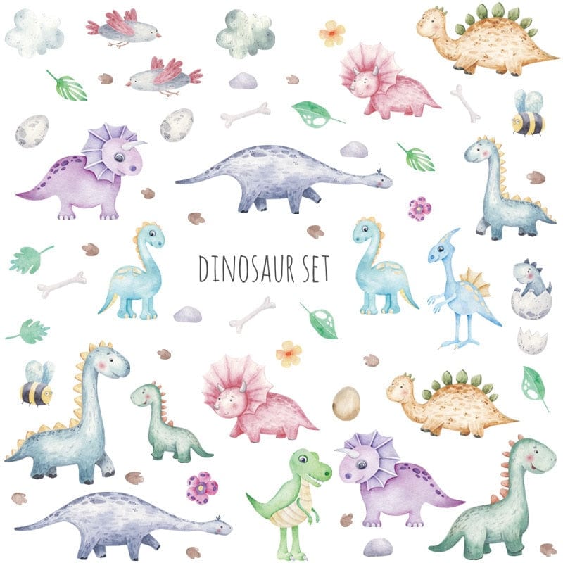 Stickers Chambre Bébé Dinosaure Cartoon Stickers Mania