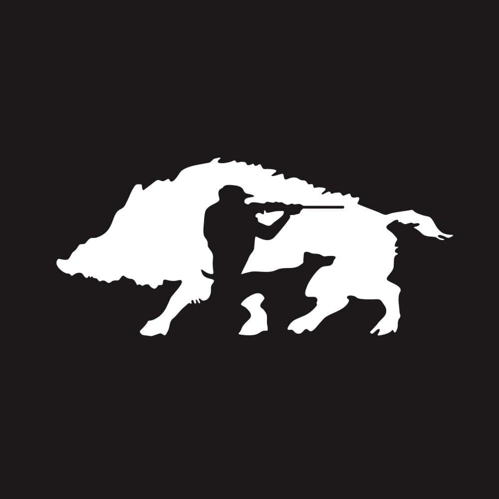 Stickers Chasse Voiture Blanc Stickers Mania