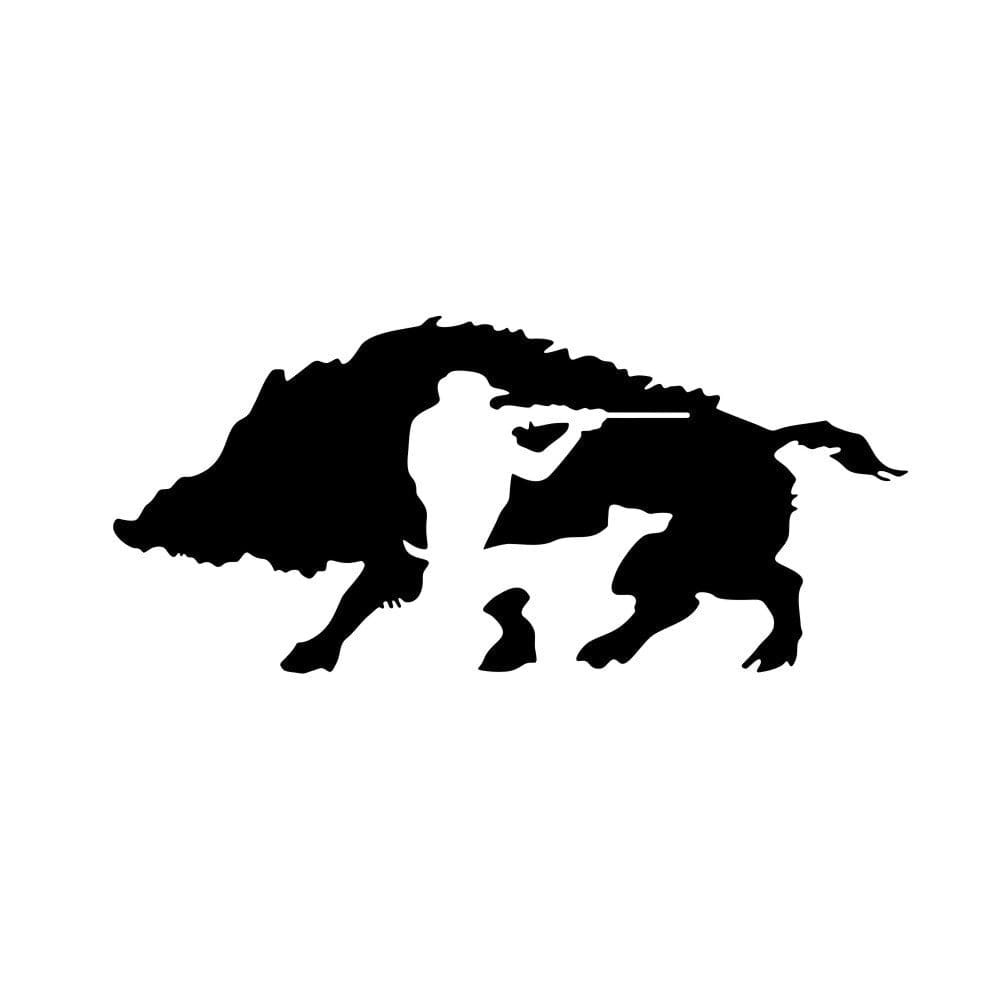 Stickers Chasse Voiture Noir Stickers Mania