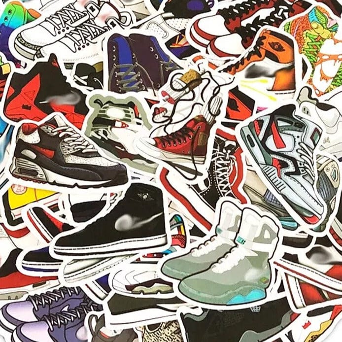 Stickers Chaussures <br> Pack de 50 Stickers Mania