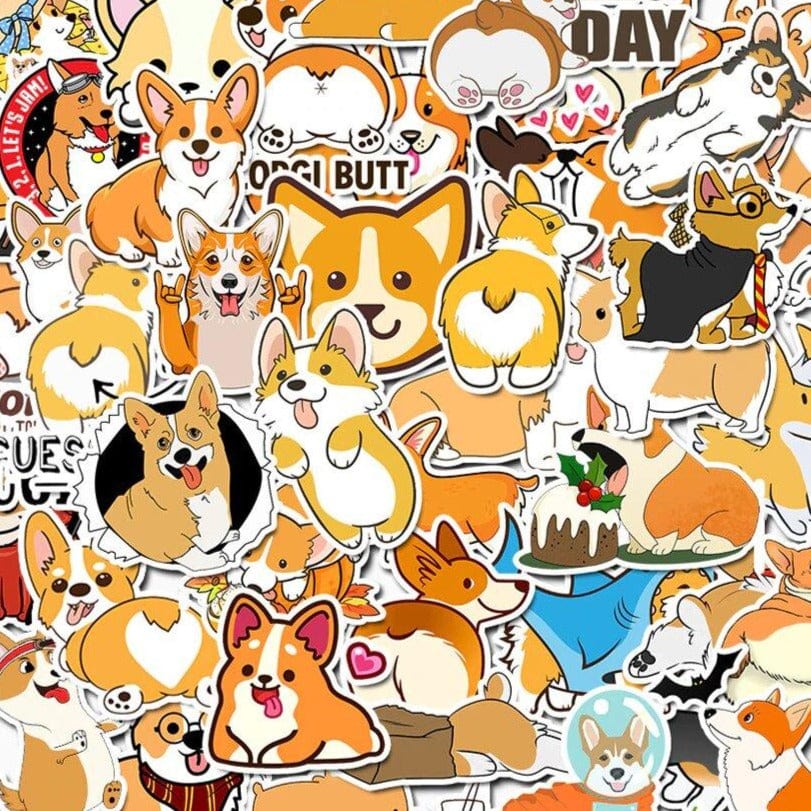 Stickers Chien Corgi Stickers Mania