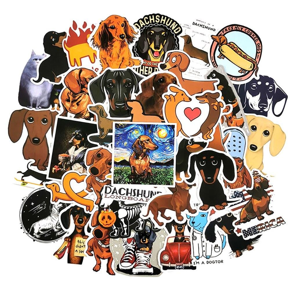 Stickers Chien Teckel Stickers Mania