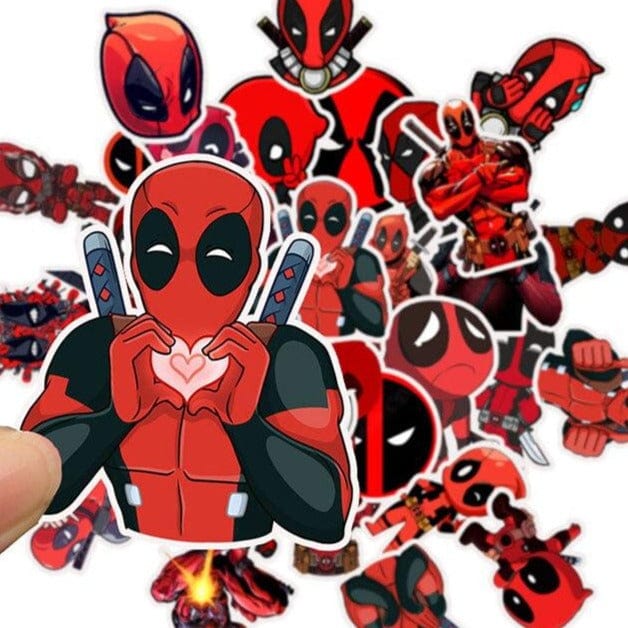 Stickers Deadpool <br> (Pack de 35) Stickers Mania