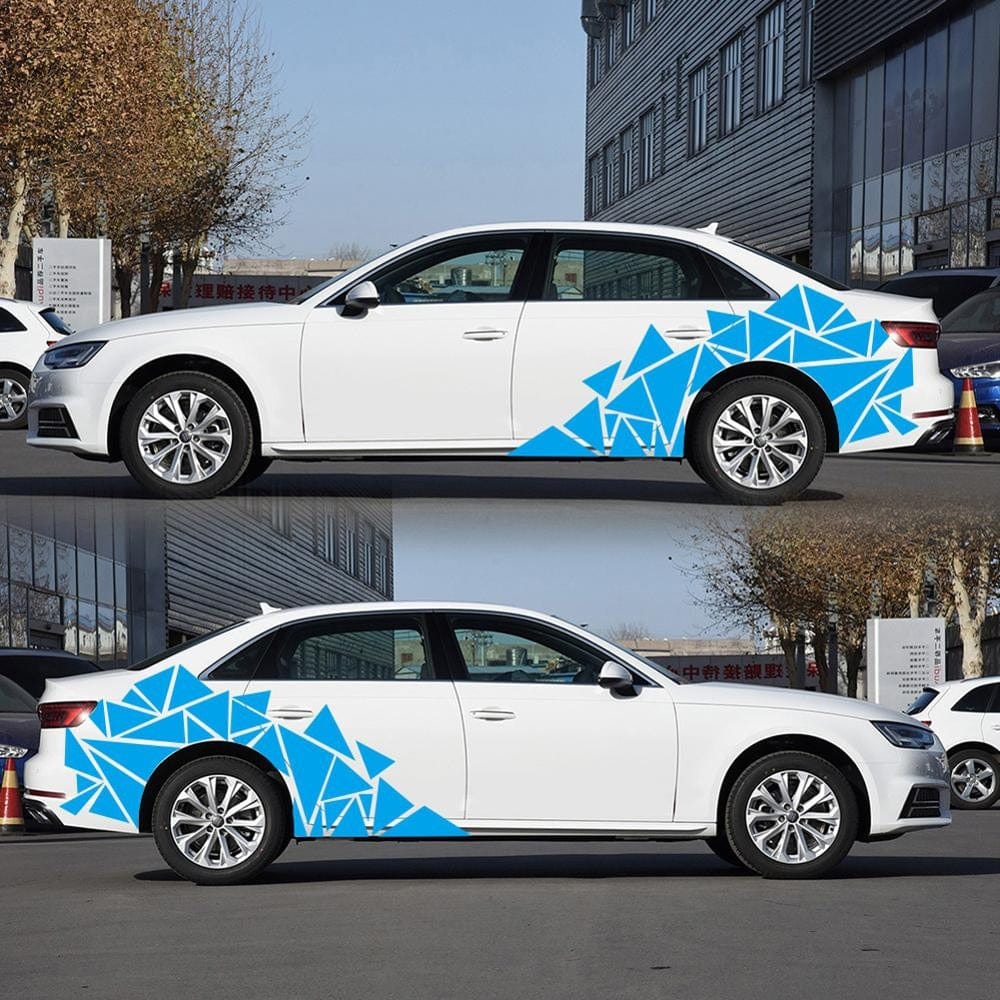 Stickers Design Voiture Bleu Stickers Mania