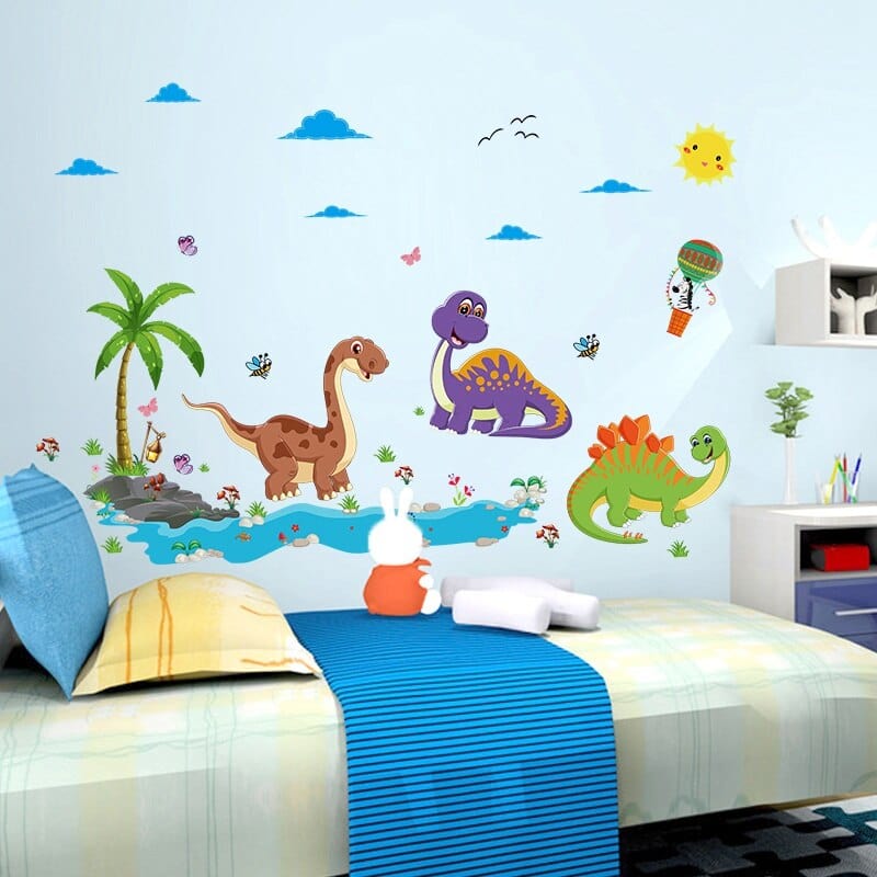 Stickers Dinosaures Chambre Bébé Garçon Stickers Mania