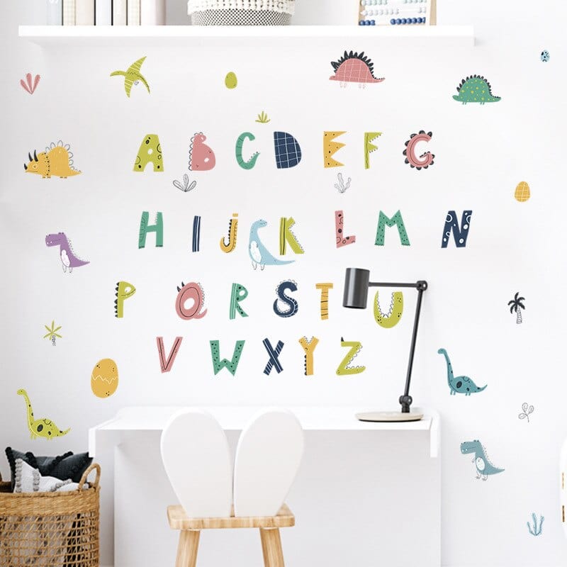 Stickers Dinosaures et Alphabet Stickers Mania