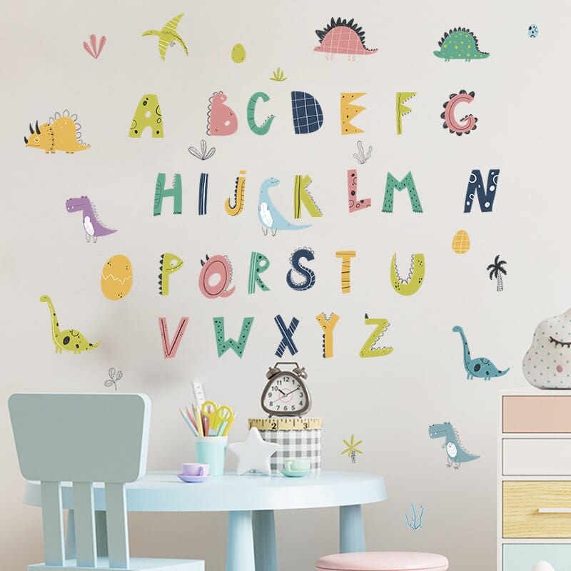 Stickers Dinosaures et Alphabet Stickers Mania