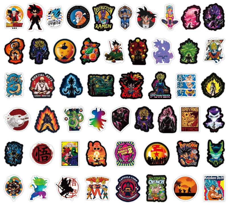 Stickers Dragon Ball Z Noir Stickers Mania