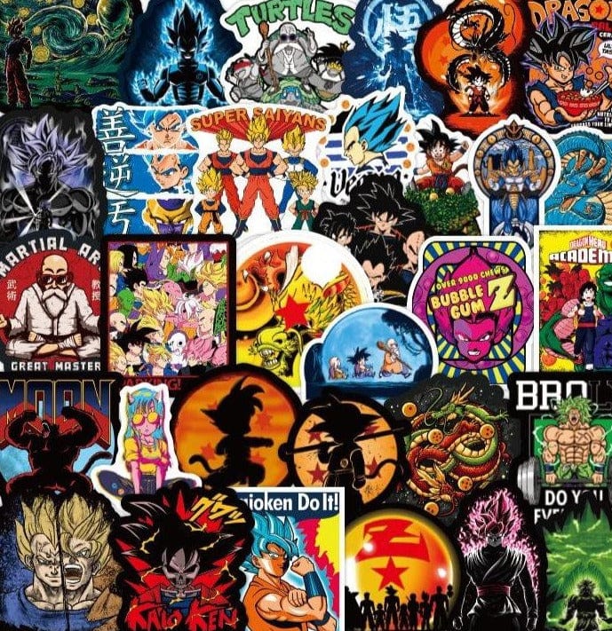 Stickers Dragon Ball Z Noir Stickers Mania
