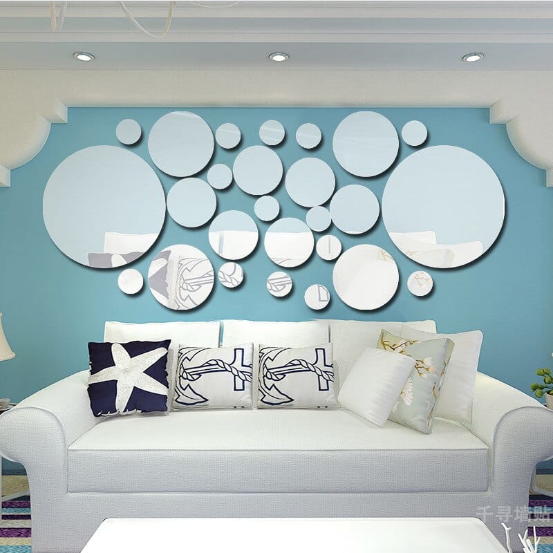 Stickers Effet Miroir Argent Stickers Mania