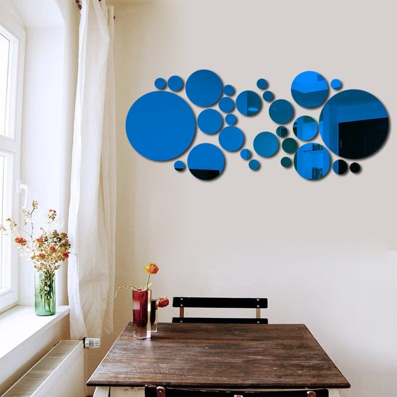 Stickers Effet Miroir Bleu Stickers Mania