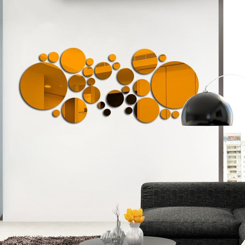 Stickers Effet Miroir Orange Stickers Mania