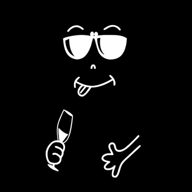 Stickers Frigo 1 Porte 4 - Blanc Stickers Mania