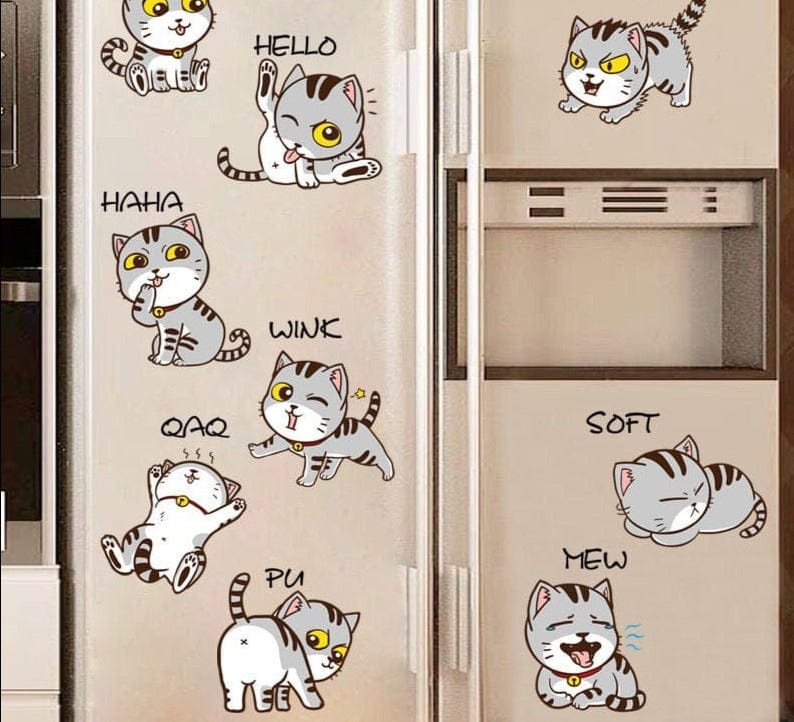 Stickers Frigo Chat Mignon Stickers Mania