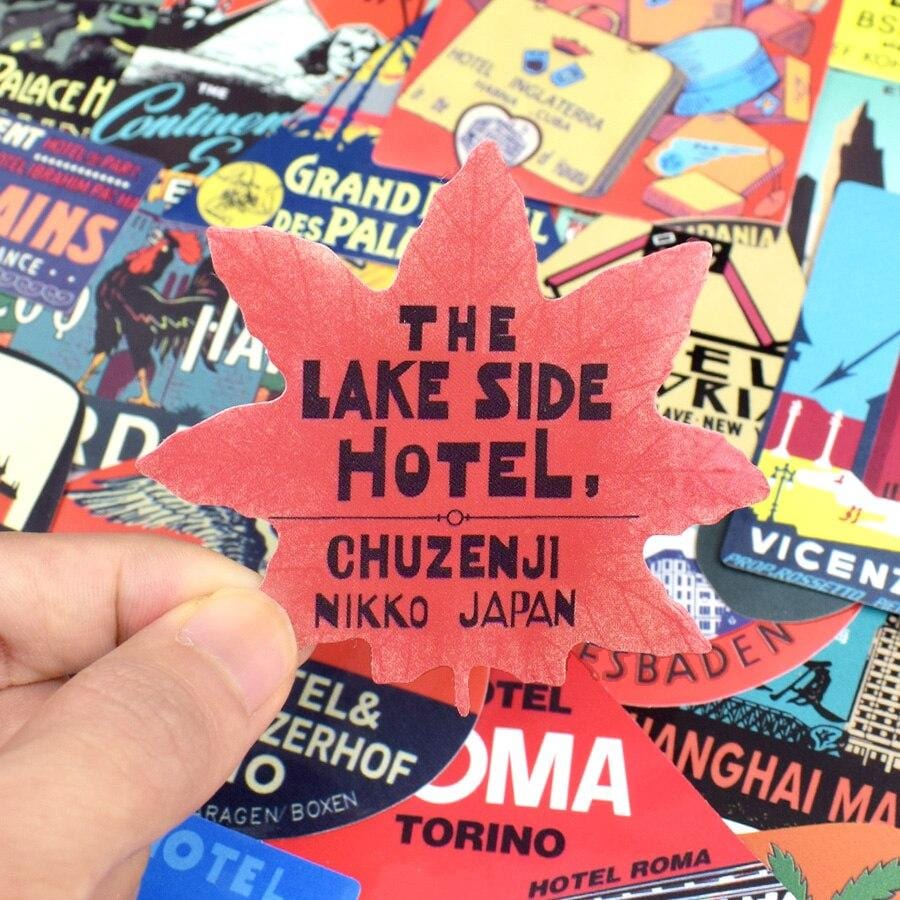 Stickers Hôtels du Monde <br> (Pack de 55) Stickers Mania