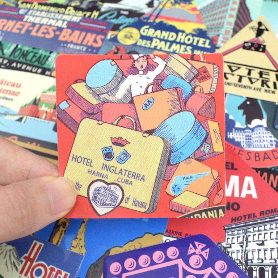 Stickers Hôtels du Monde <br> (Pack de 55) Stickers Mania