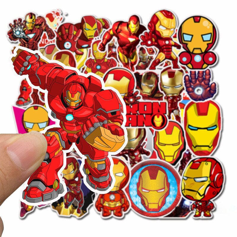 Stickers Iron Man <br> (Pack de 35) Stickers Mania