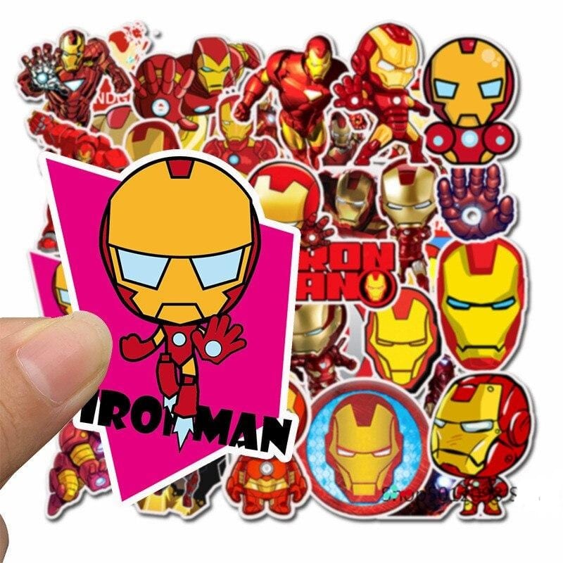 Stickers Iron Man <br> (Pack de 35) Stickers Mania