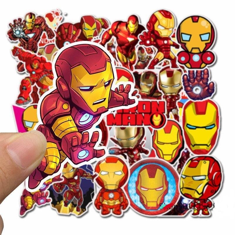 Stickers Iron Man <br> (Pack de 35) Stickers Mania