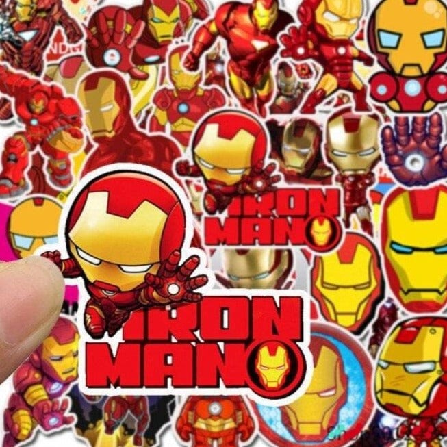 Stickers Iron Man <br> (Pack de 35) Stickers Mania