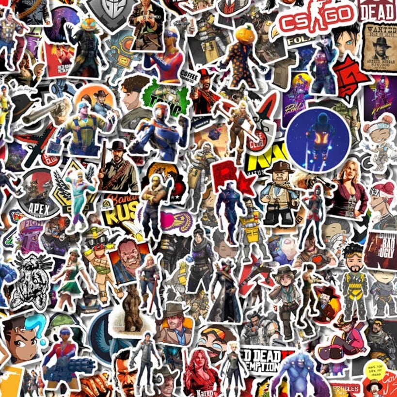 Stickers Jeux Vidéo<br> PC (200 pcs) Stickers Mania