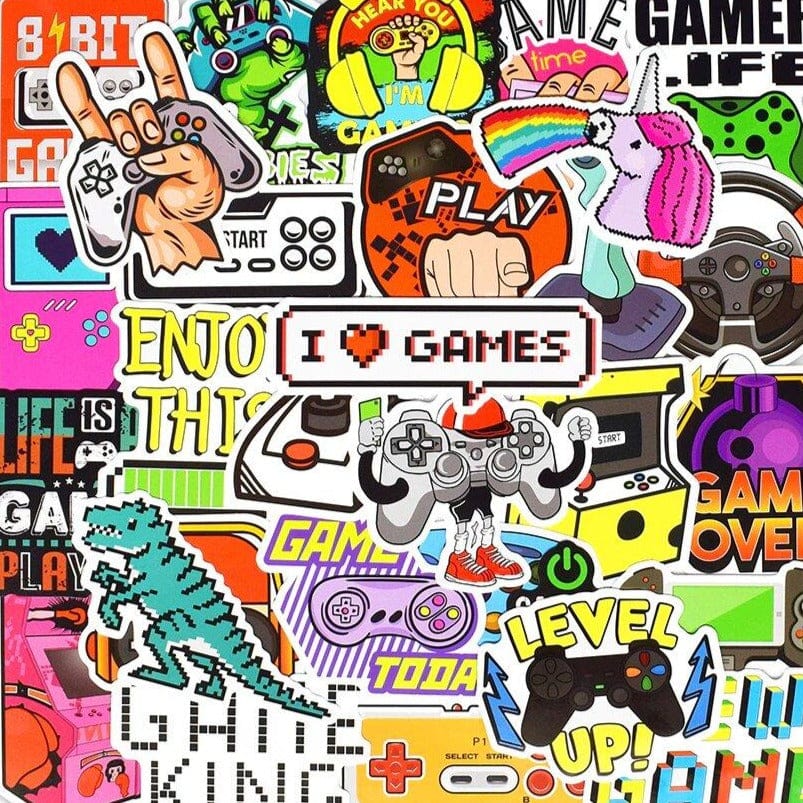 Stickers Jeux Vidéo Vintage Stickers Mania