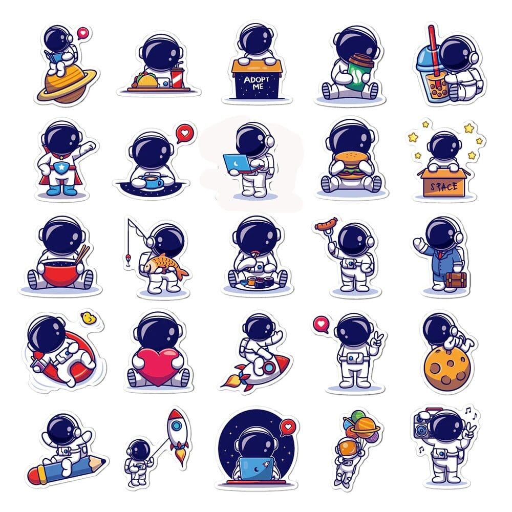 Stickers Kawaii Astronaute Stickers Mania