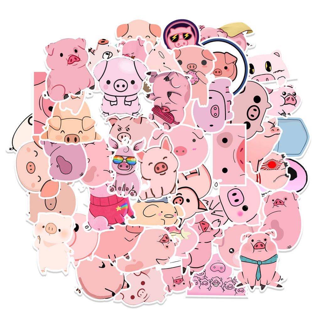 Stickers Kawaii Cochons Stickers Mania