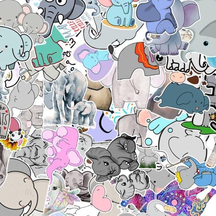 Stickers Kawaii Elephant Stickers Mania