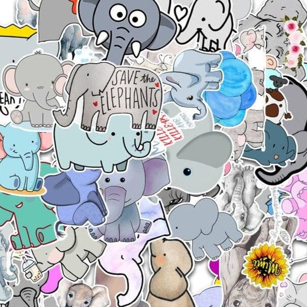 Stickers Kawaii Elephant Stickers Mania