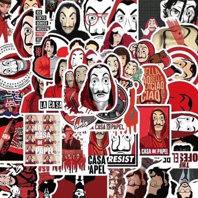Stickers La Casa de Papel Stickers Mania