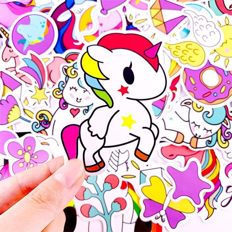 Stickers Licornes Arc en Ciel Stickers Mania