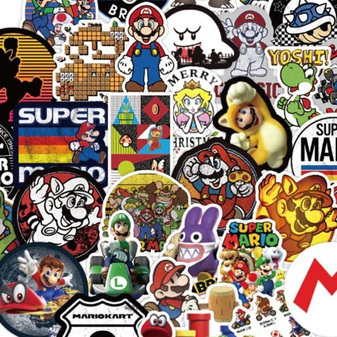 Stickers Mario Vintage Stickers Mania