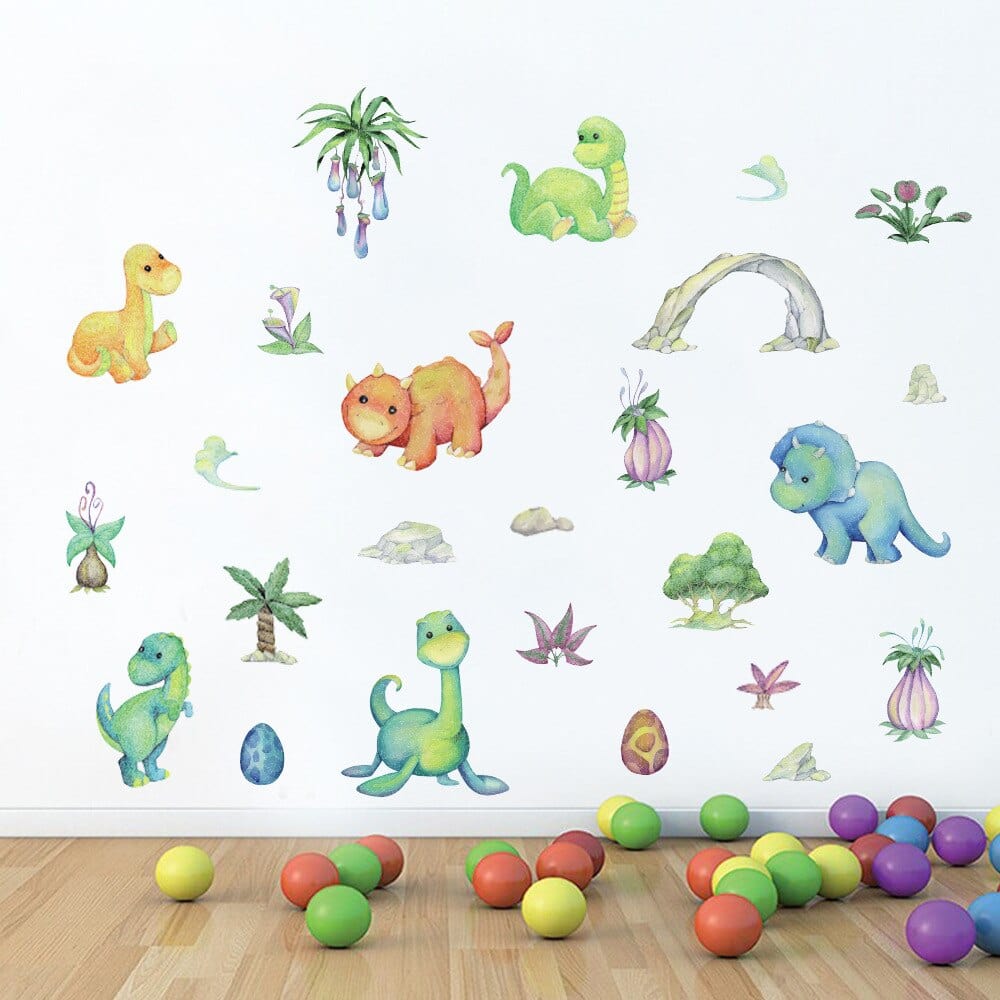 Stickers Muraux Chambre Bébé Dinosaures Stickers Mania
