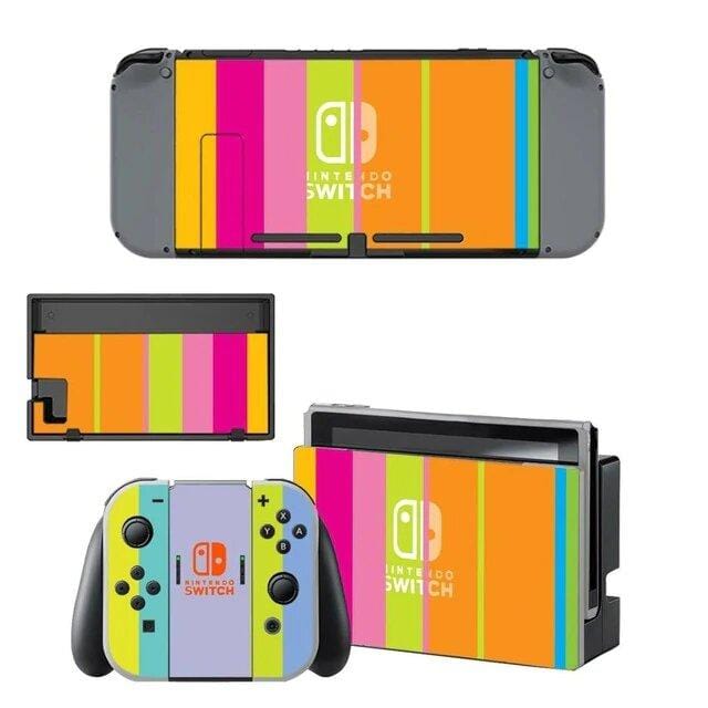 Stickers Nintendo Switch Couleur Rétro Stickers Mania