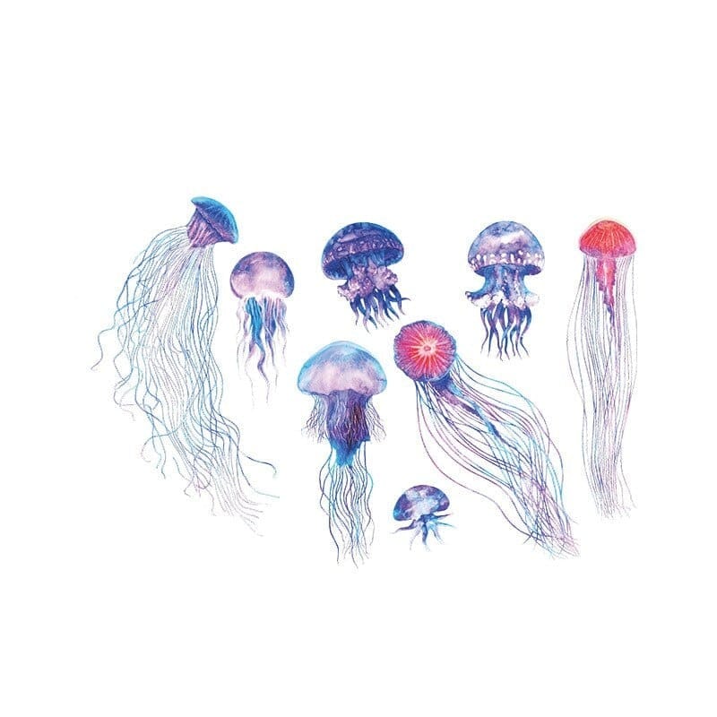 Stickers Paroi de Douche Salle de Bain Méduse Stickers Mania