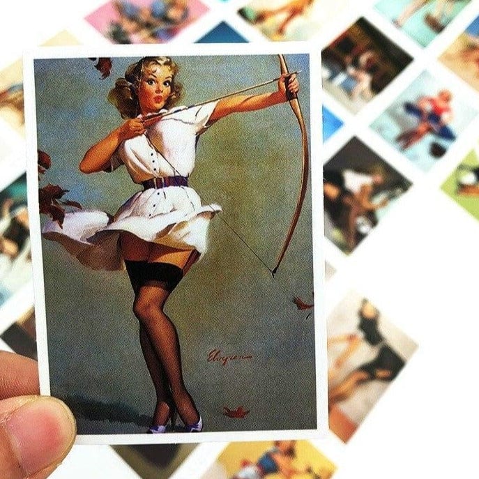 Stickers Pin Up Années 50 <br> (Pack de 25) Stickers Mania