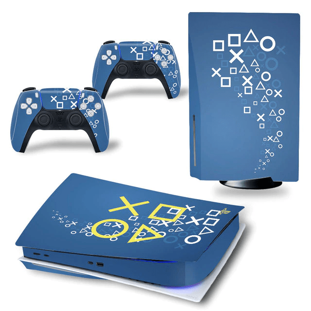 Stickers PS5<br> Boutons Playstation Bleu Stickers Mania