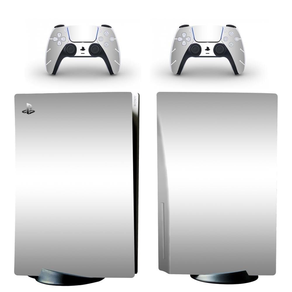 Stickers PS5<br> Gris Métallisé Stickers Mania