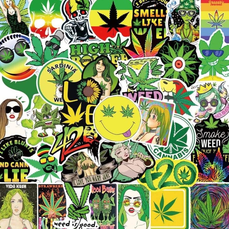 Stickers Reggae | Pack de 50 autocollants Stickers Mania