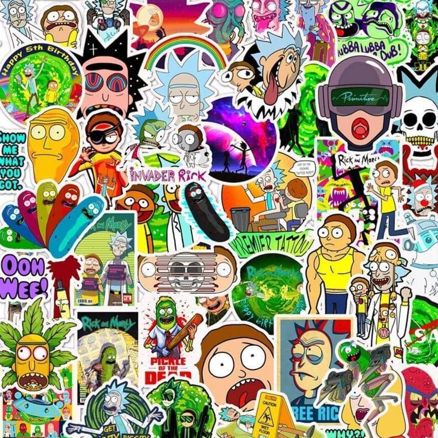 Stickers Rick et Morty Stickers Mania
