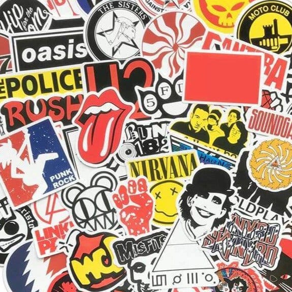 Stickers Rock N' Roll Old School Stickers Mania