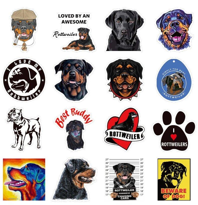Stickers Rottweiler Stickers Mania